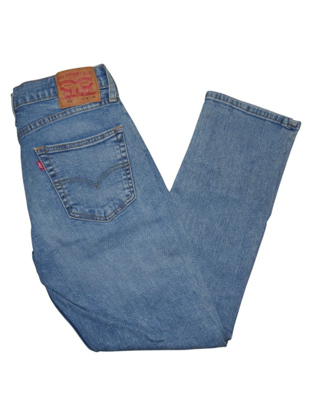 Levis 511 Men's Size 34x30 Slim Fit Jeans Stretch Denim Light Wash